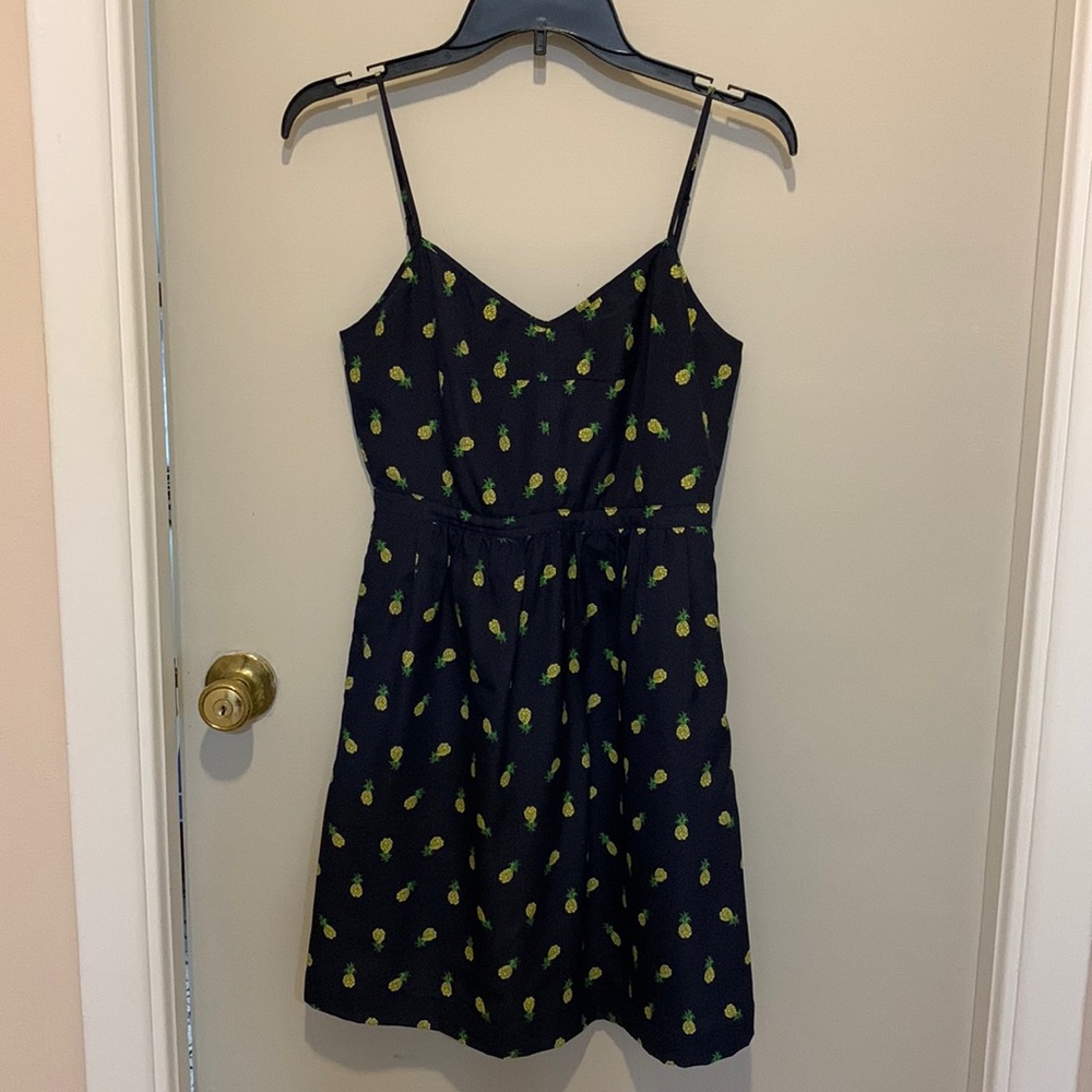 J crew Pineapple Design dress